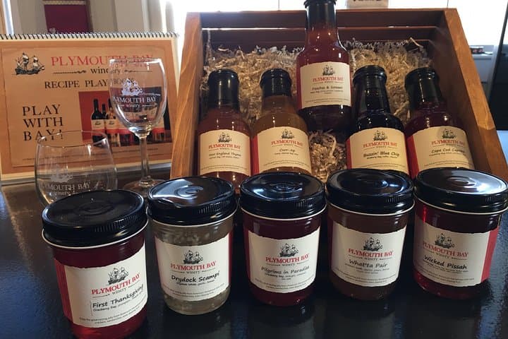 Wine and Wine Jelly-Sauce Tasting on Plymouth Bay