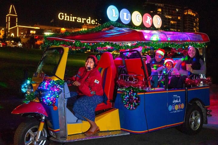 Private San Francisco Holiday Lights Tour – Lucky Tuk Tuk (max 6)