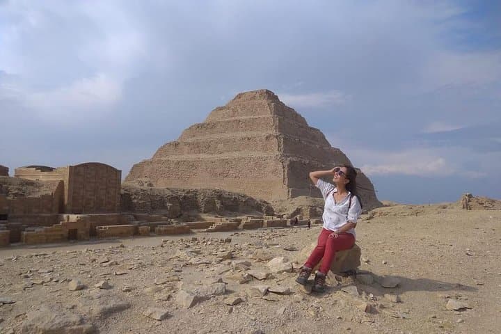 Best Day-Tour to Pyramids of Giza Saqqara Memphis and Dahshur from Cairo