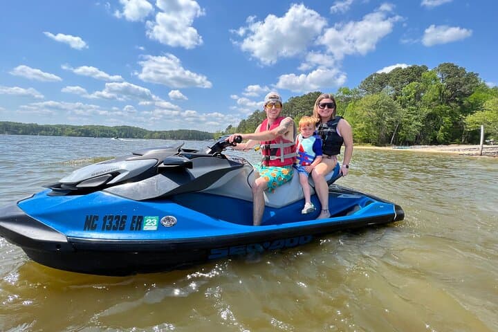 1.5 hour Jordan Lake Sea Doo Rental – up to 3 people/1 jetski