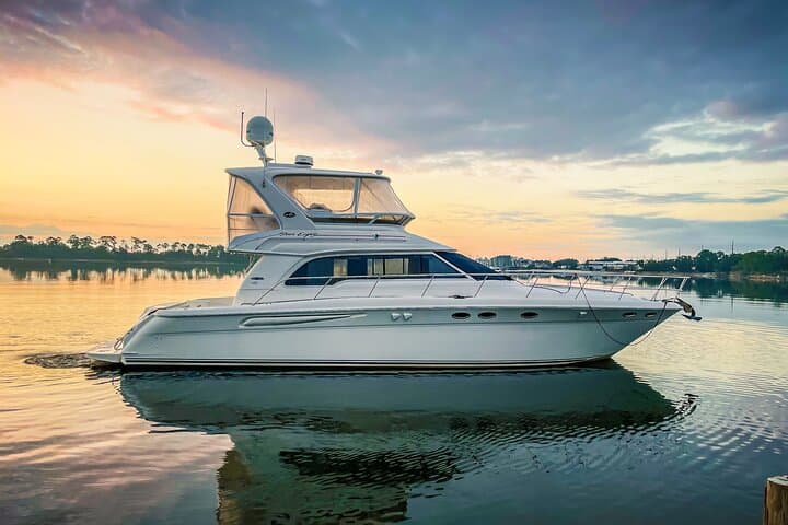 Private 3 Hour Sunset Cruise On A 50′ Luxury Yacht With Captain