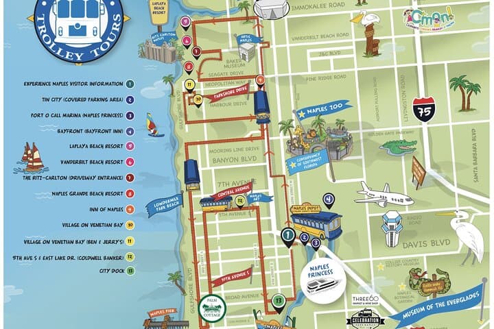 Guided Tour of Naples on a Vintage Trolley (Hop on – Hop off)