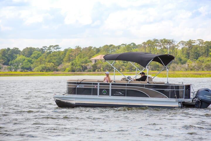 2 Hour Private Hilton Head Boat Rental by 22 ft. Luxury Pontoon