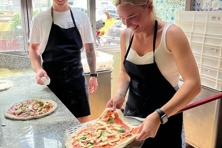 Authentic Naples Pizza & Calzone Class: Hands-on, Wine & Dessert