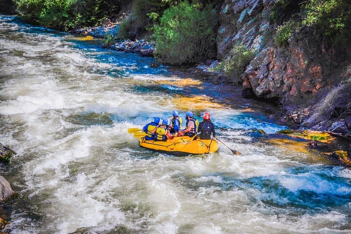 Numbers Half-Day Whitewater Rafting plus Mountaintop Zipline from Buena Vista