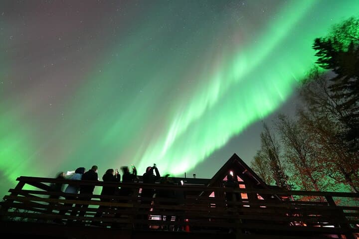 Aurora Viewing – Aurora Husky Lodge , Great view from top of the ridge