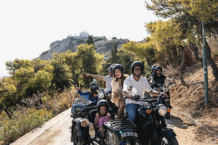 VIP 90″ Private Sidecar Tour of Athens Acropolis & Lycabetus