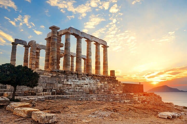Athens to Cape Sounion Private Tour with Poseidon Temple