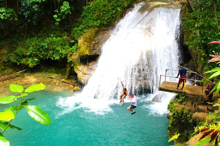 Dunn’s River Park & Blue Hole Waterfall Combo from Montego Bay
