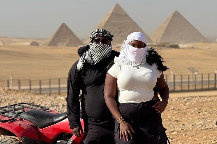 Giza Pyramids,Sphinx,Camel Ride,ATV Bike,Shopping, Dinner cruise