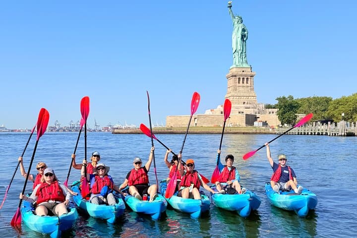 Kayak Next To The Statue of Liberty