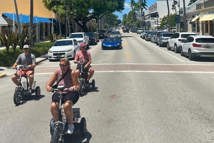 Electric Trike & Moped Tour of Downtown Naples – Fun For Everyone