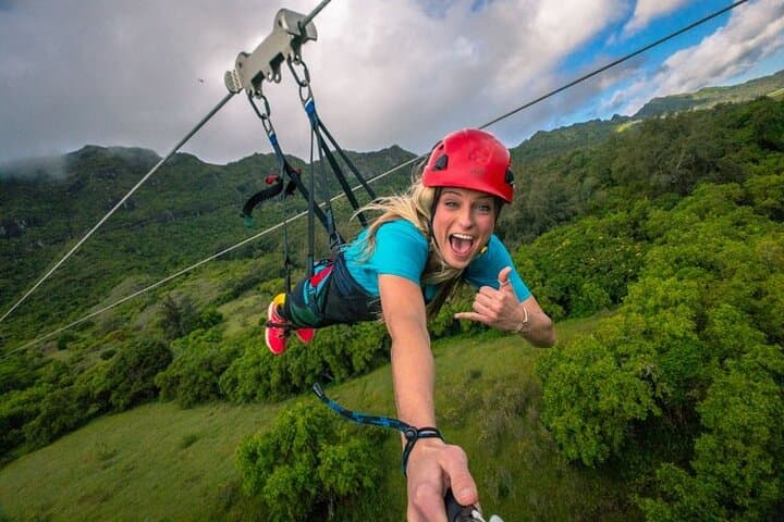 AdrenaLine Zipline Tour with WaterZip & Hawaii’s LONGEST Zipline