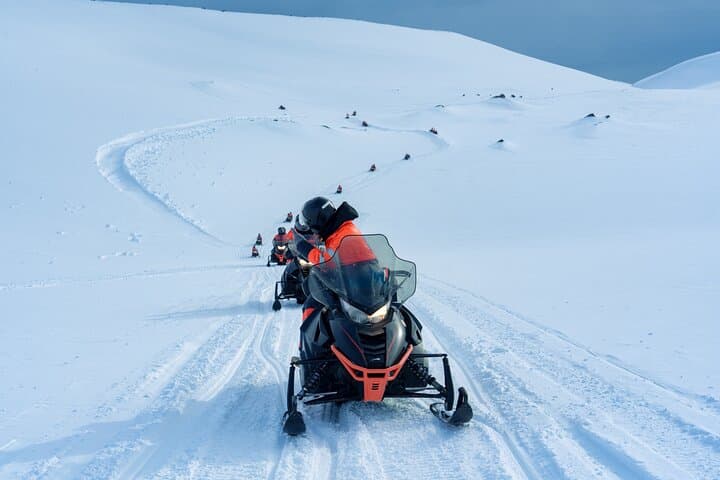 Private 4WD Golden Circle & Glacier Snowmobiling Iceland Tour