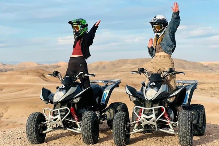 Best of Agafay: Quad,sunset Camel Ride, Dinner & fire show