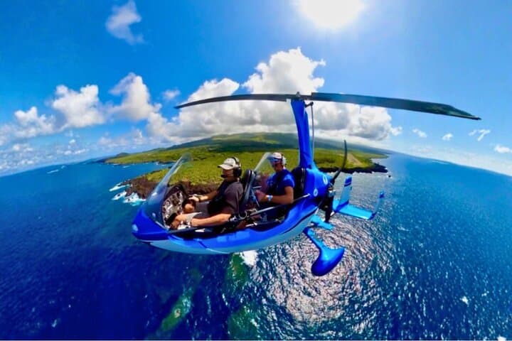 Maui Gyrocopter Flight with Ocean and Mountain Views