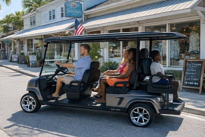 6 Passenger Long-Range Electric Golf Cart Rental