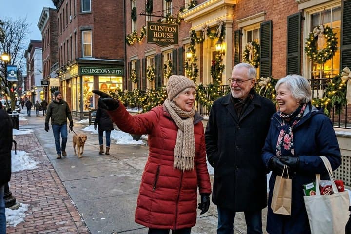 Private Christmas Walking Tour in Ithaca Historic Heritage