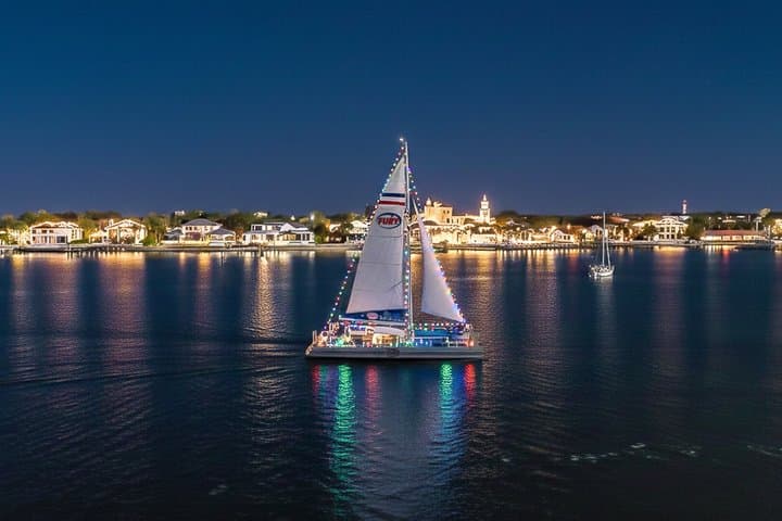 St Augustine Nights of Lights Tour with Live Music and Sunset Opt