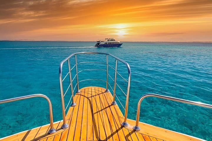 Paradise Island Snorkeling Sunset Trip Hurghada Boat Adventure